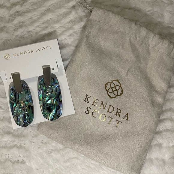 NWT Silver Aragon Earrings in Abalone Shell - Picture 1 of 5